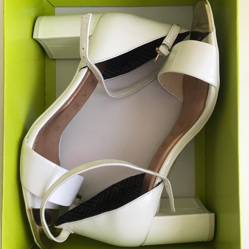 Ted Baker Patent Block Heel Sandal